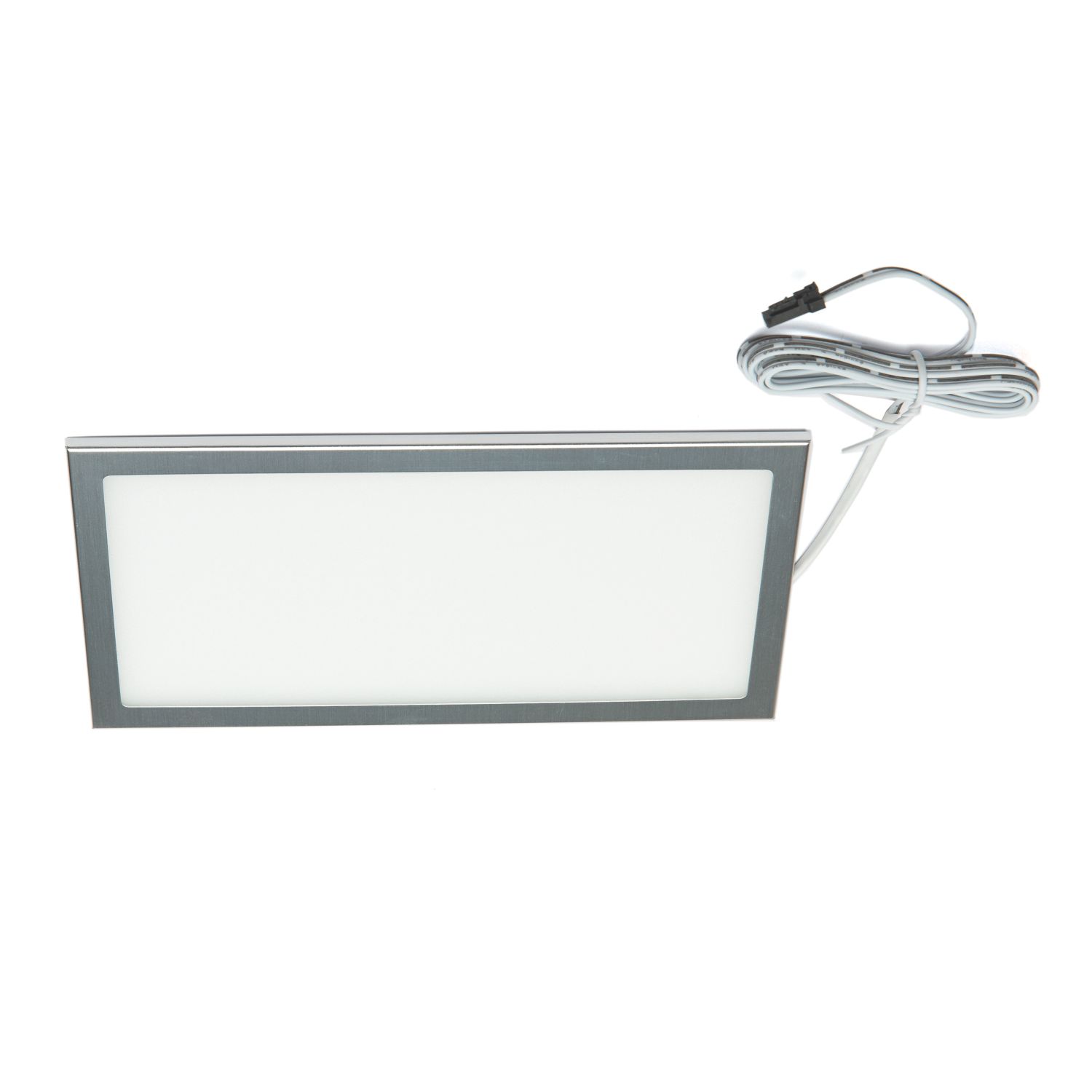 VEW Slim Rectangular LED Cabinet Light Silver 6W 280lm (576TW)
