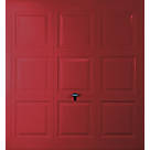 Gliderol Georgian 8' x 6' 6" Non-Insulated Framed Steel Up & Over Garage Door Ruby Red