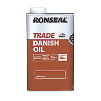 Ronseal Trade Danish Oil Satin Clear 1Ltr