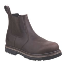 Amblers Carlisle Size 11 Brown Waterproof Occupational Dealer Boots Screwfix