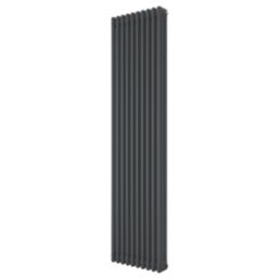 Azur 1800mm x 470mm 5683BTU Anthracite Vertical 3 Column Radiator