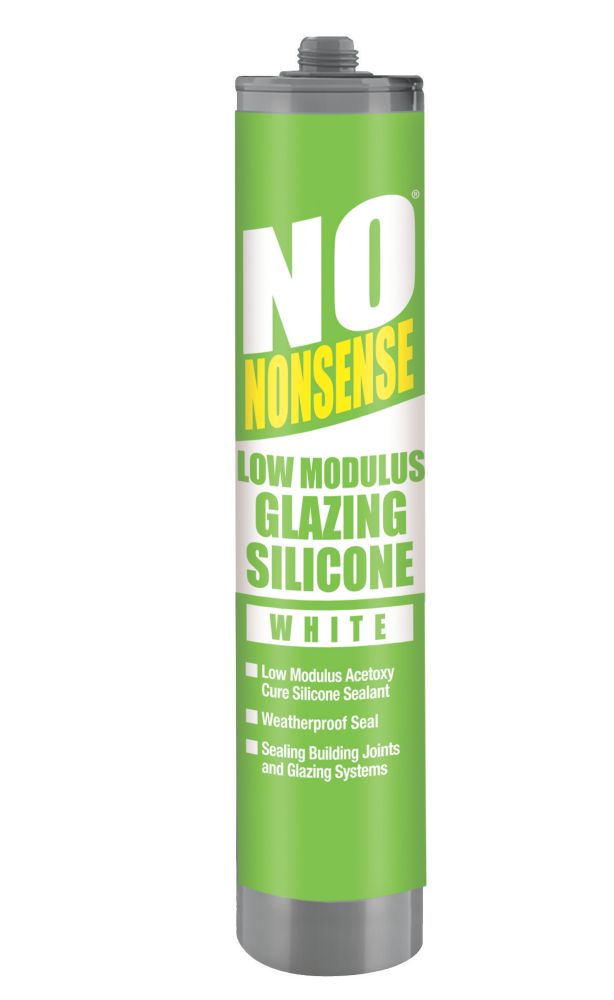 No Nonsense Sanitary Silicone White 310ml - Screwfix