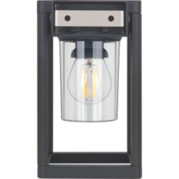 Luceco Filament
 Outdoor LED Solar Wall Lantern With PIR Sensor Black 220lm