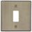 Knightsbridge  1-Module Grid Faceplate Antique Brass