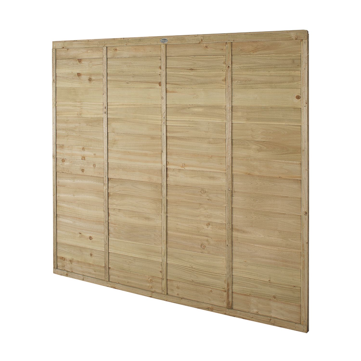 Forest TP Super Lap Fence Panels Natural Timber 6' x 5' 6" Pack of 5 (577FL)