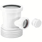 McAlpine  Push-Fit 1-Boss Single Socket WC Connector Boss Pipe White 110mm