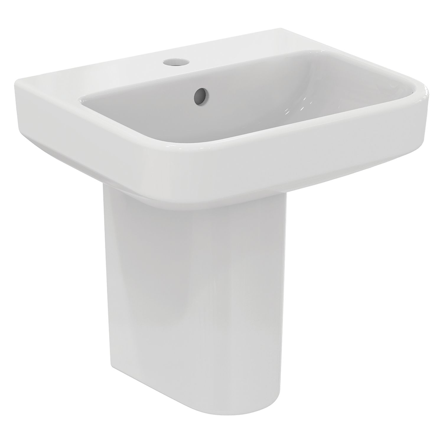 Ideal Standard i.life B Hand Rinse Basin & Semi Pedestal 1 Tap Hole 450mm (577KC)