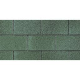 Roof Pro Green Square Bitumen Roof Shingles 1m x 340mm 16 Pack