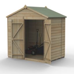 Forest Beckwood 7' x 5' (Nominal) Apex Shiplap Timber Shed with Base & Assembly