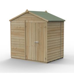 Forest Beckwood 7' x 5' (Nominal) Apex Shiplap Timber Shed with Base & Assembly