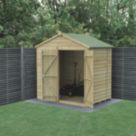 Forest Beckwood 7' x 5' (Nominal) Apex Shiplap Timber Shed with Base & Assembly