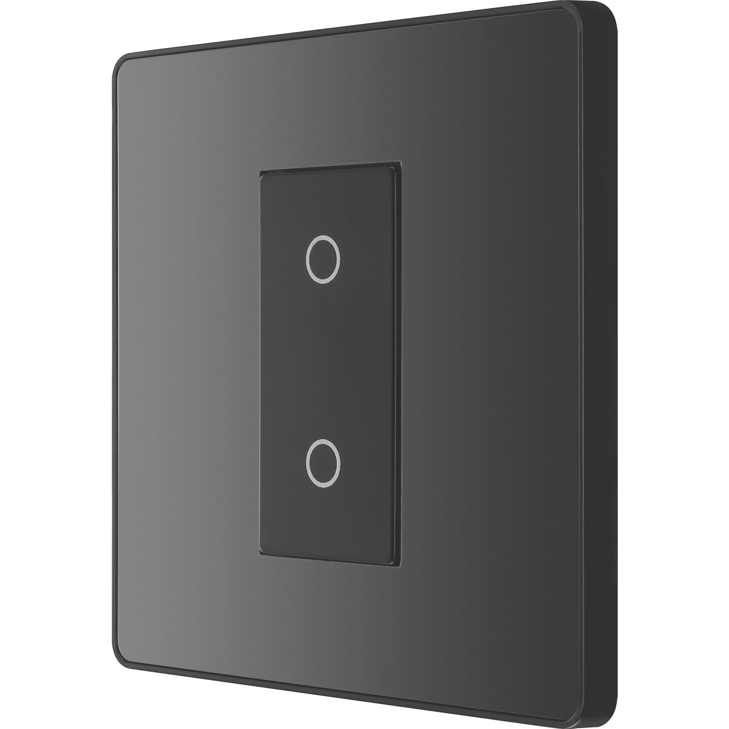 British General Evolve 1-Gang 2-Way LED Single Master Trailing Edge Touch Dimmer Switch Black Chrome (577PY)