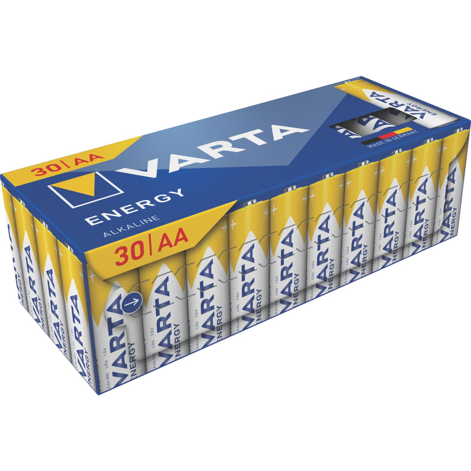 Varta Energy AA 1.5V Alkaline Batteries 30 Pack (577YW)