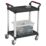Barton  Silver/Black Premium 2-Shelf Trolley 940mm