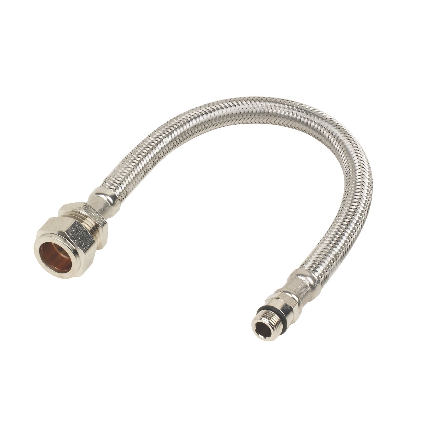 Essentials Flexible Tap Connectors 15mm x M12 x 300mm 2 Pack (57875)