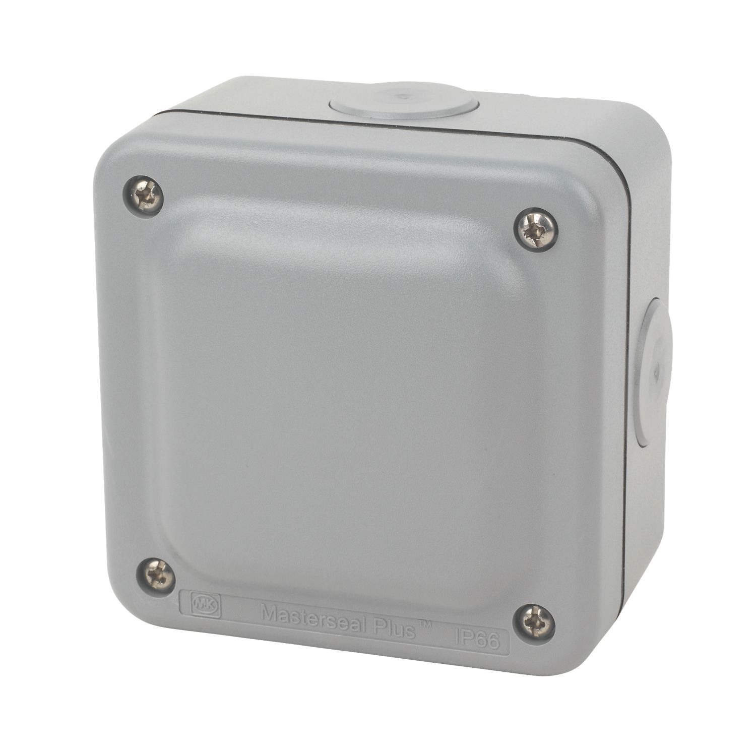 MK IP66 30A 4-Terminal Weatherproof Outdoor Junction Box 95mm x 65mm x 95mm (57892)