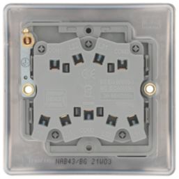 British General Nexus Metal 10AX 3-Gang 2-Way Light Switch  Antique Brass