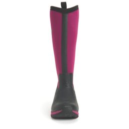 Muck Boots Arctic Adventure  Size 8 Womens Black/ Maroon Non Safety Wellies