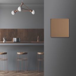 Varilight  1-Gang Blanking Plate Brushed Bronze
