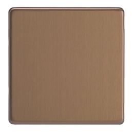 Varilight  1-Gang Blanking Plate Brushed Bronze