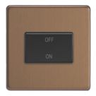 Varilight  10A 1-Gang 3-Pole Fan Isolator Switch Brushed Bronze