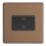 Varilight  10A 1-Gang 3-Pole Fan Isolator Switch Brushed Bronze