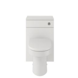Essentials Idaho Bathroom Vanity Unit & WC Pack White Gloss 1155mm x 820mm x 855mm