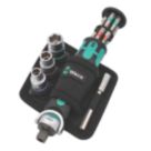 Wera 8009 Zyklop Pocket Imperial 2 Interchangeable Ratchet Screwdriver Set 18 Pieces