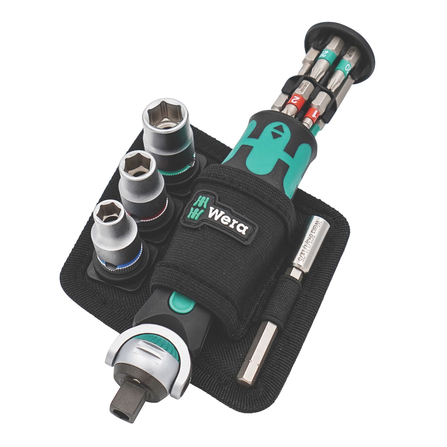 Wera 8009 Zyklop Pocket Imperial 2 Interchangeable Ratchet Screwdriver Set 18 Pieces (578FW)