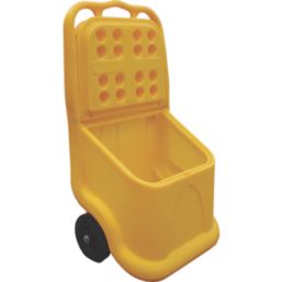 Essentials  Grit Bin with De-Icing Salt Yellow 75Ltr