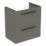 Ideal Standard i.life S Wall Hung Vanity Unit with Black Handles & Basin Matt Quartz Grey 600mm x 375mm x 665mm