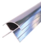 Multipanel Type B External Corner Satin Aluminium 2450mm x 11mm