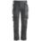Snickers 6241 Stretch Trousers Grey/Black 33" W 30" L