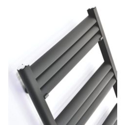 Towelrads 1200mm x 500mm 1851BTU Black Flat Designer Towel Radiator