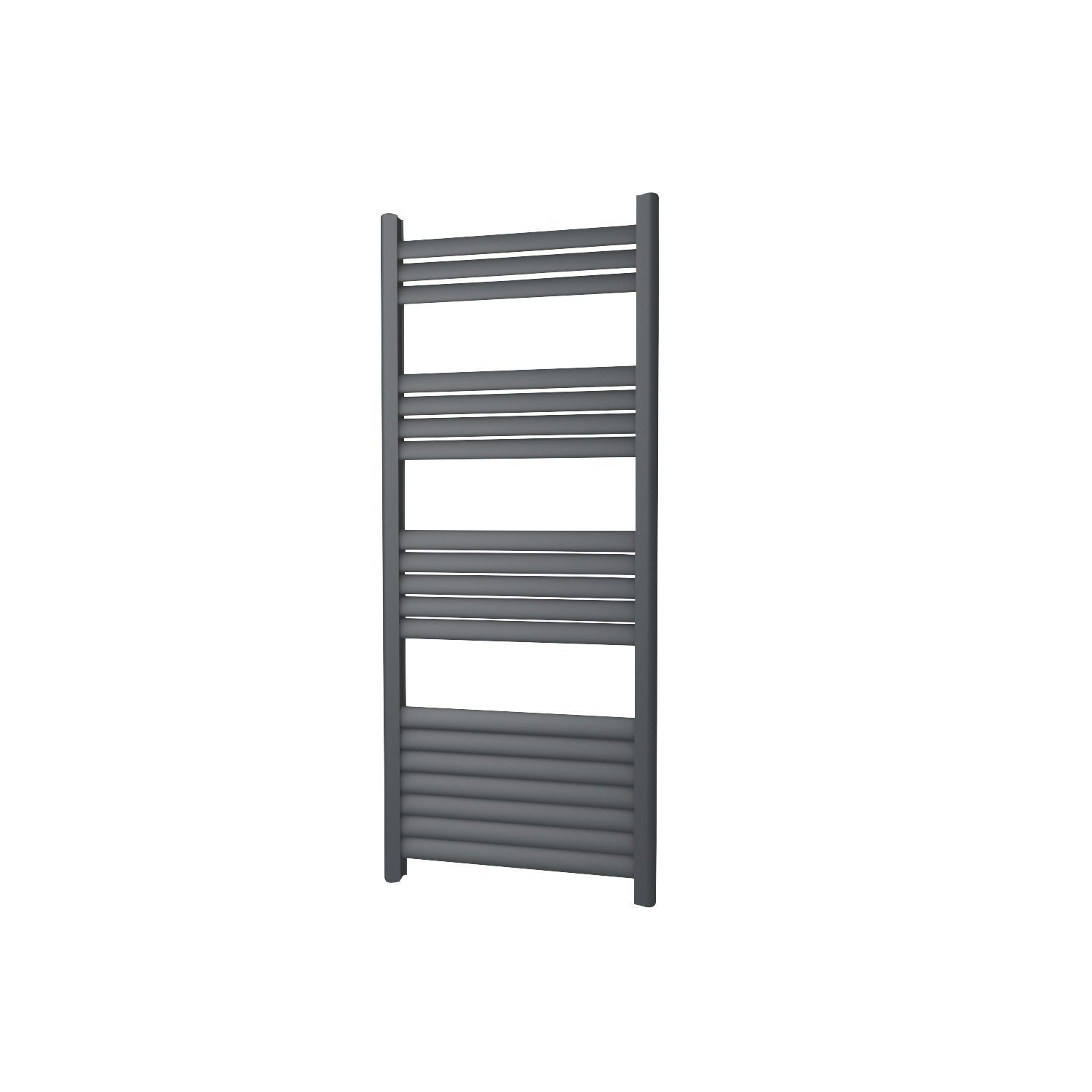 Towelrads 1200mm x 500mm 1851BTU Black Flat Designer Towel Radiator (578RY)