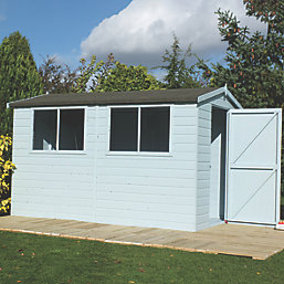 Shire  10' x 8' (Nominal) Apex Shiplap T&G Timber Shed