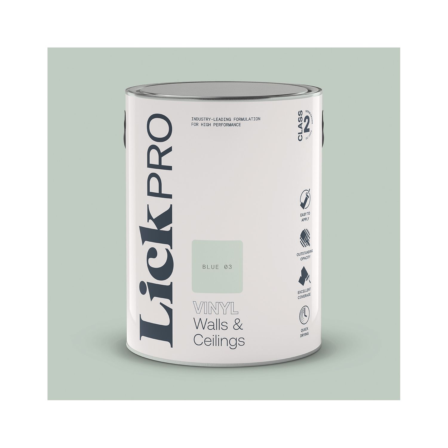 LickPro 5Ltr Blue 03 Vinyl Matt Emulsion Paint (578TM)