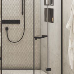 Hansgrohe AddStoris Bar Shower Door Handle Matt Black 350mm Single