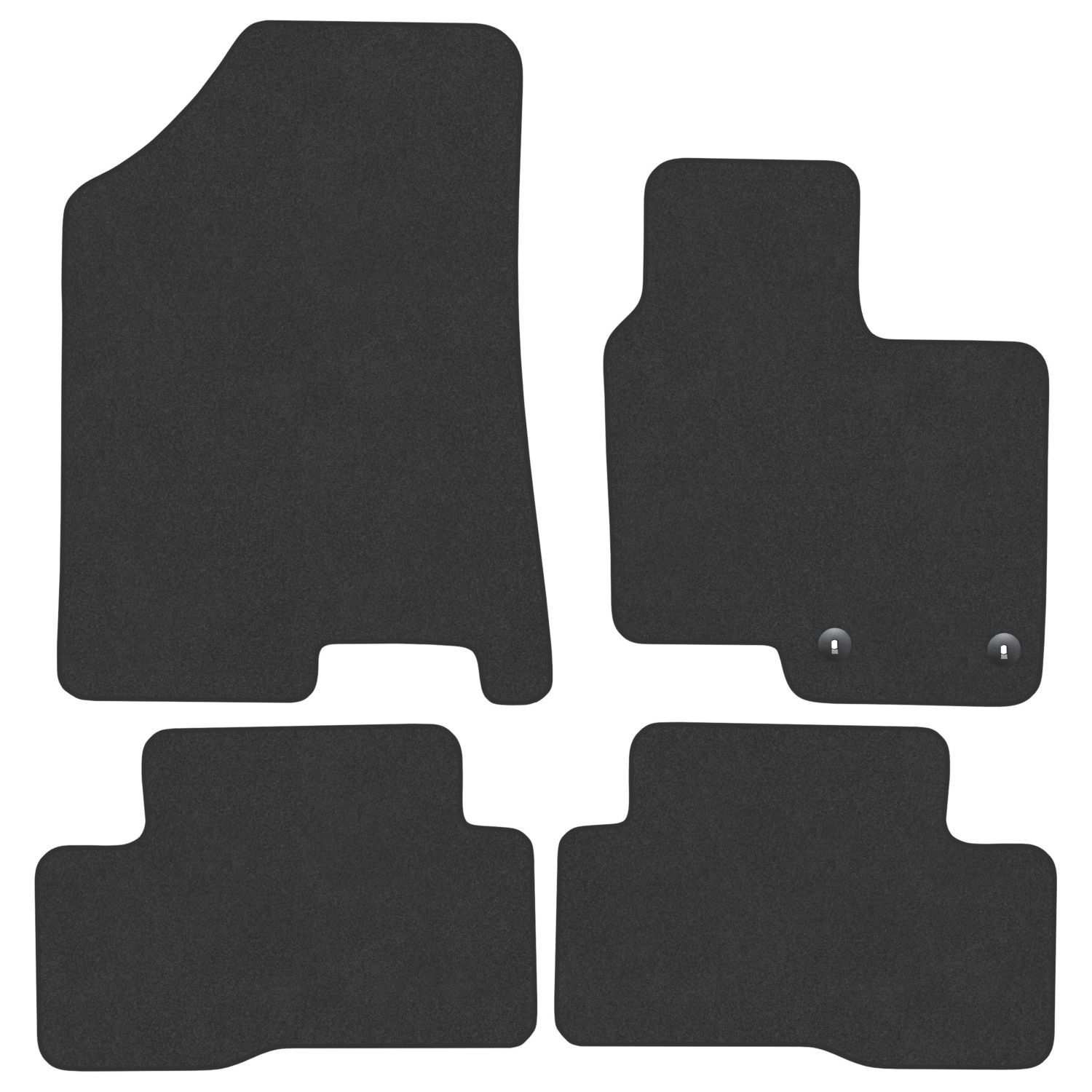 Car Mat Co. Hyundai Tucson Hybrid 2021 on Carpet & Rubber Car Mats 4 Piece Set (578VV)