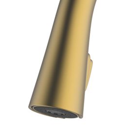 Swirl Oxford  Pull-Out Spray Mixer Kitchen Tap Brass-Effect