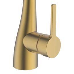 Swirl Oxford  Pull-Out Spray Mixer Kitchen Tap Brass-Effect