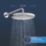 Grohe Precision 250 Round HP Rear-Fed Concealed Chrome Thermostatic Shower System