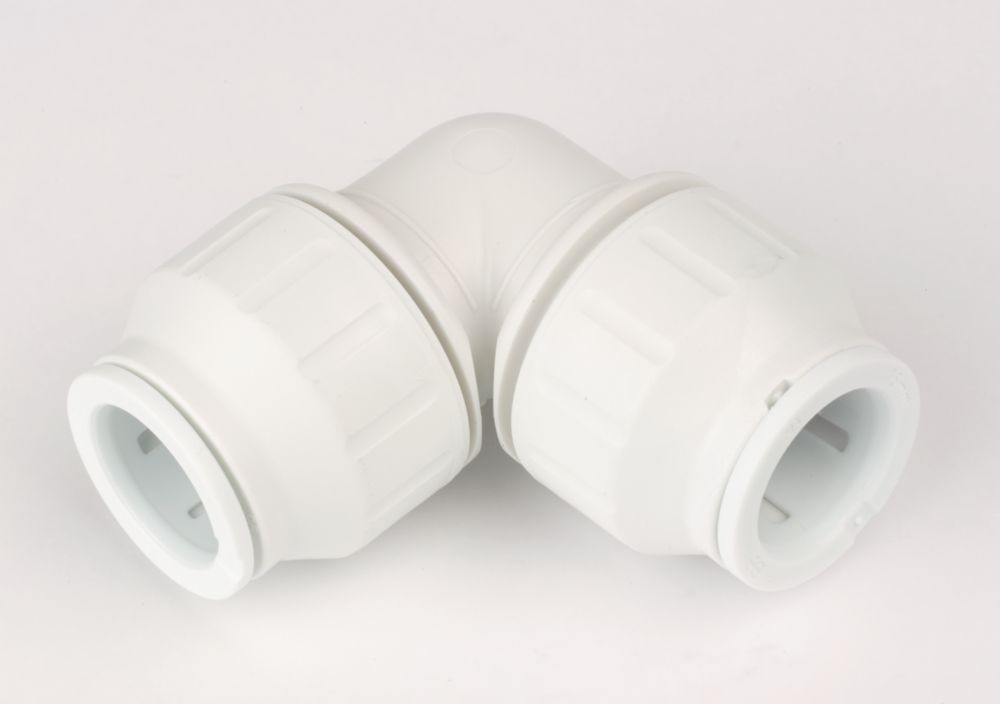 JG Speedfit  Plastic Push-Fit Equal 90° Elbows 15mm 10 Pack