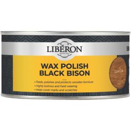 Liberon 500ml Dark Oak Satin Solvent-Based Interior Wood Wax