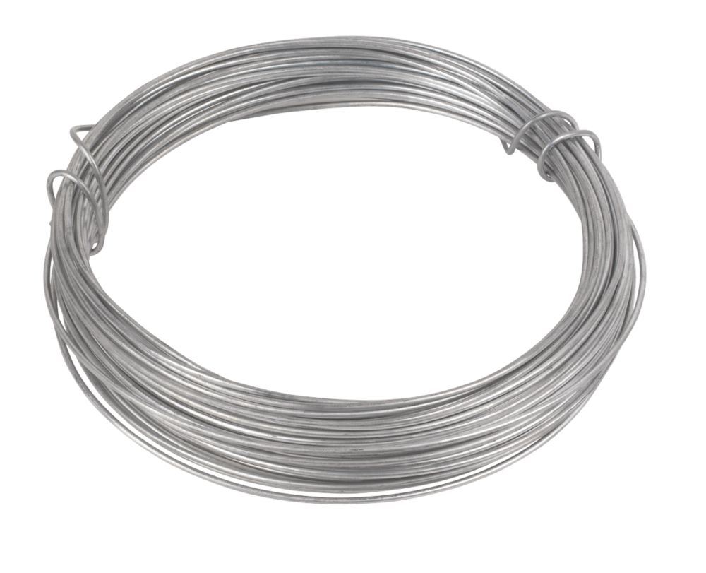 Apollo 2.5mm Galvanised Garden Wire 2.5mm x 25m - Screwfix