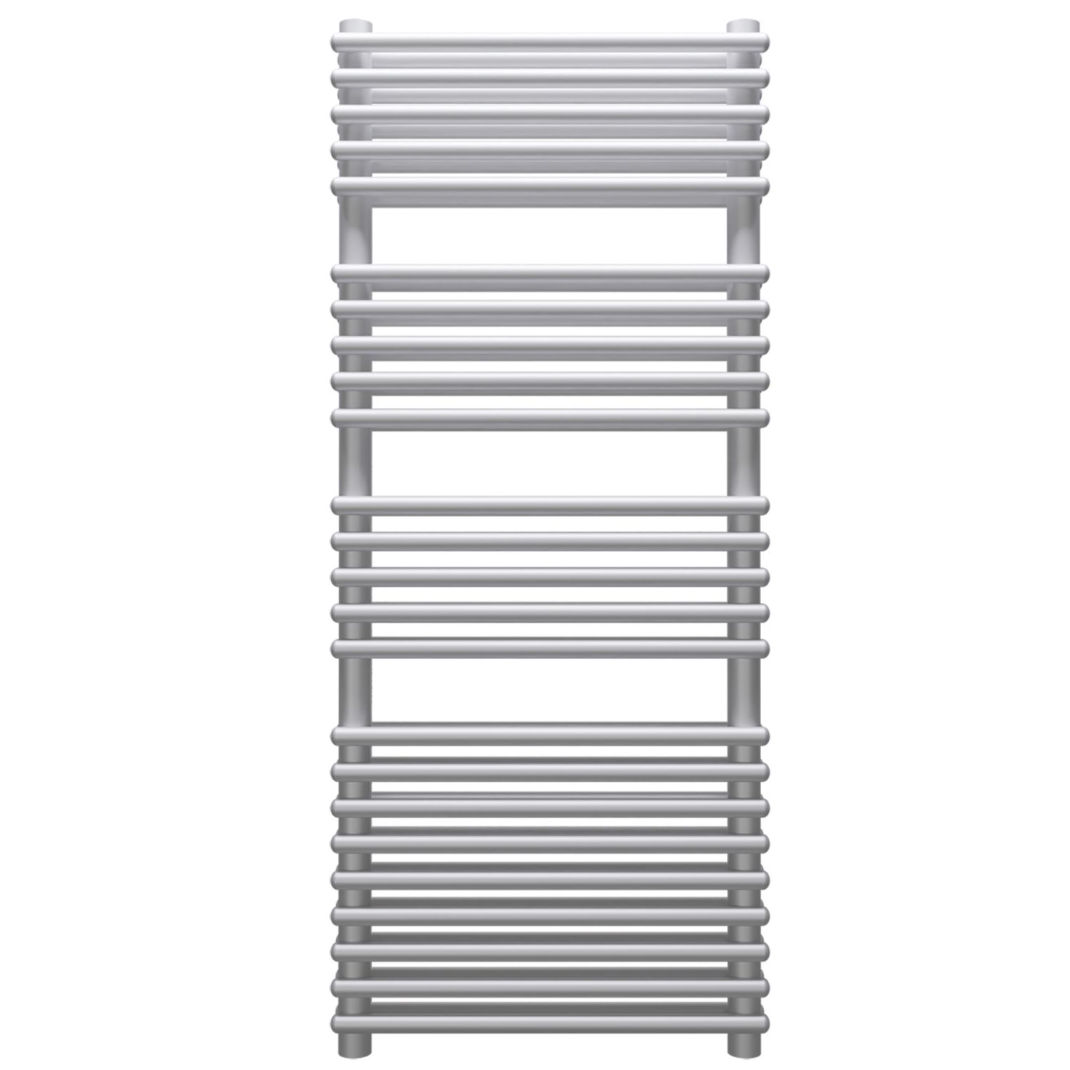 Towelrads 1200mm x 600mm 3675BTU Silver Flat Designer Towel Radiator (579CG)