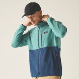 Regatta Frankie Colour Block Full Zip Fleece Arctic Moonlight Denim Medium 44.8" Chest