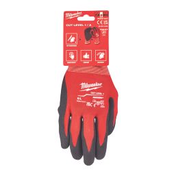 Milwaukee Cut Level 1/A Gloves Red Large