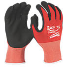 Milwaukee Cut Level 1/A Gloves Red Large