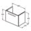 Ideal Standard i.life S Wall Hung Vanity Unit with Black Handle & Basin Matt Quartz Grey 600mm x 375mm x 475mm
